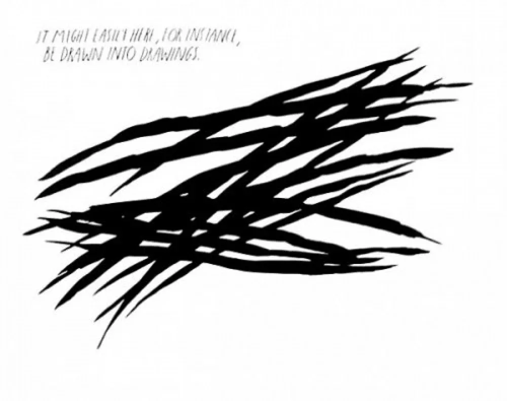 复数作品 Pettibon - Untitled, It might easily -be drawn into drawings