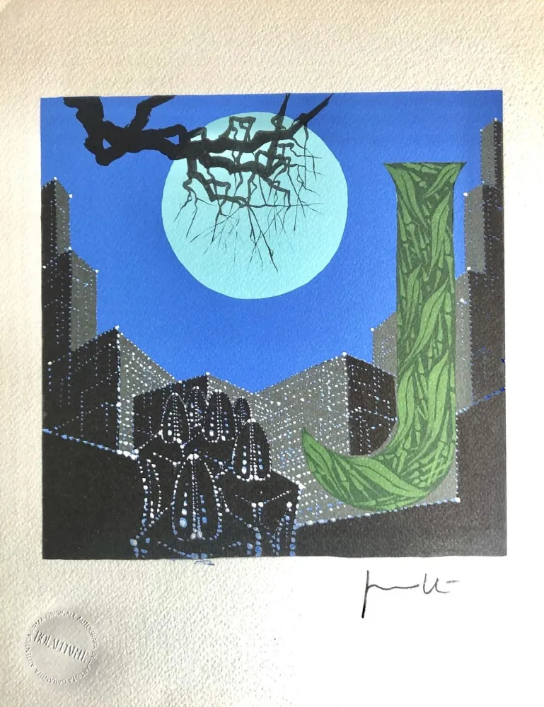 石版画 Peverelli - Letter 