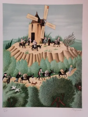 石版画 Peynet - Le Secret de Maitre Cornille