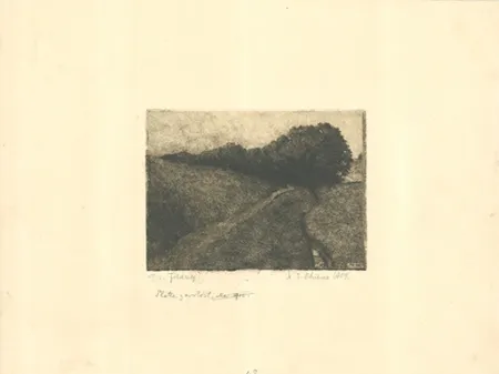 版画 Philipp - Der Feldweg
