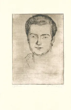 版画 Philipp - Frauenbildnis