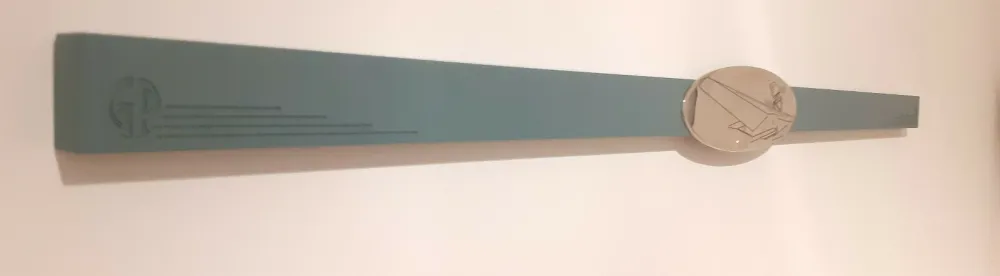 复数作品 Piacentino - Initialed bar with metal s.m. 55 plate