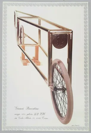 石版画 Piacentino - Mostra Galleria LP220, 1972 - Manifesto firmato