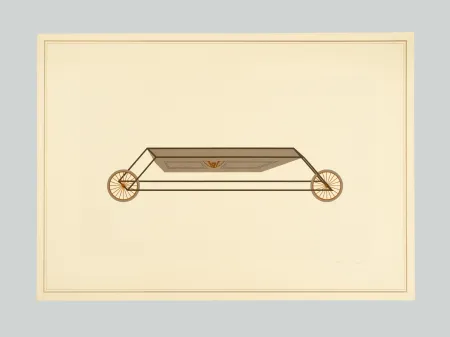 石版画 Piacentino - Vehicle sculpture. Wall sculpture (e)