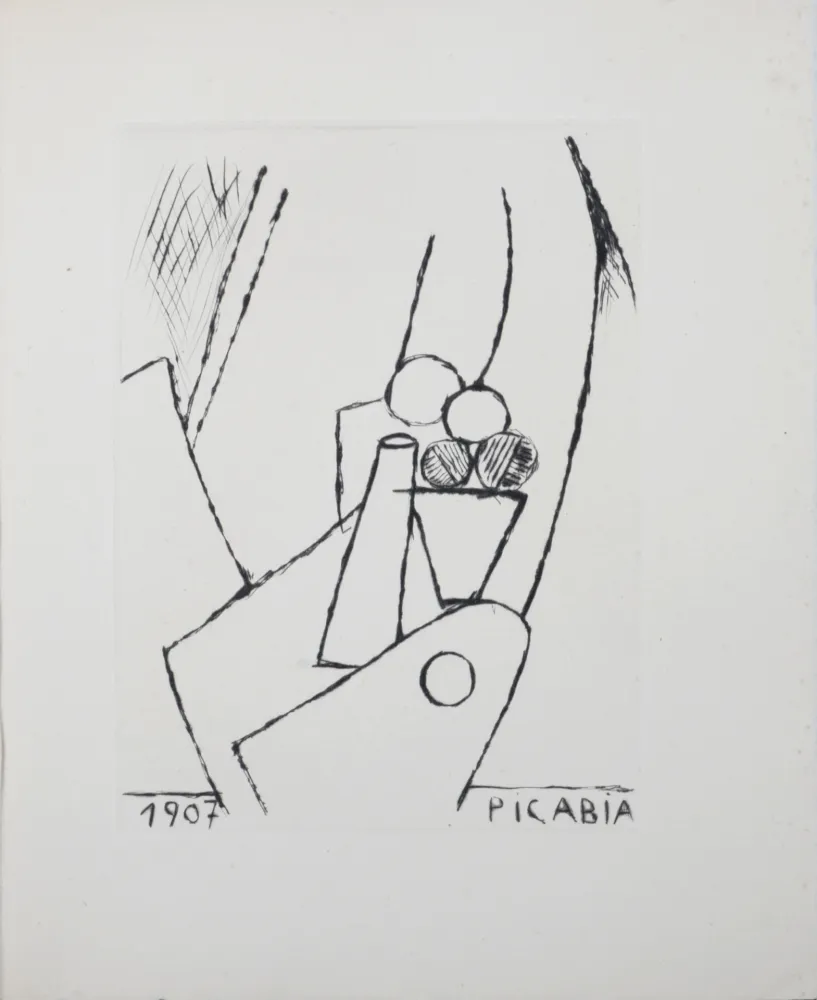 版画 Picabia - Composition, 1947