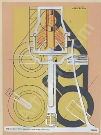 镂版印刷 Picabia - Petite solitude au milieu des soleils
