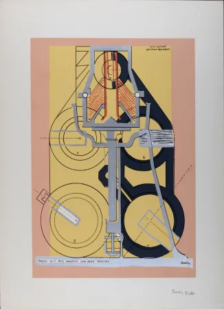 丝网印刷 Picabia - Petite solitude au milieu des soleils (A Little Solitude in the Midst of Suns), 1953