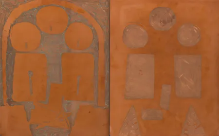 蚀刻飞尘法 Picasso - 2 Original copper plates & printers proof for Pablo Picasso- La Californie (Interieur Rouge)
