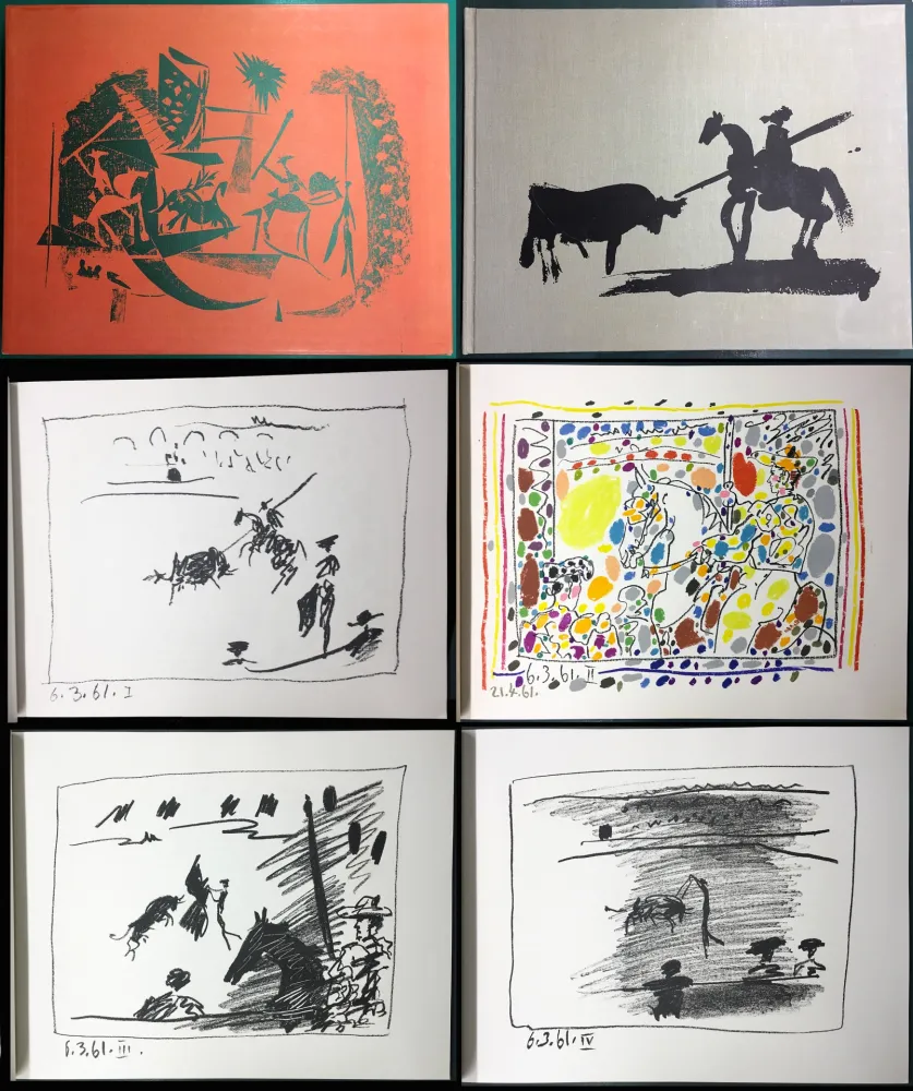 插图书 Picasso - A LOS TOROS avec Picasso. 4 lithographies originales (1961)