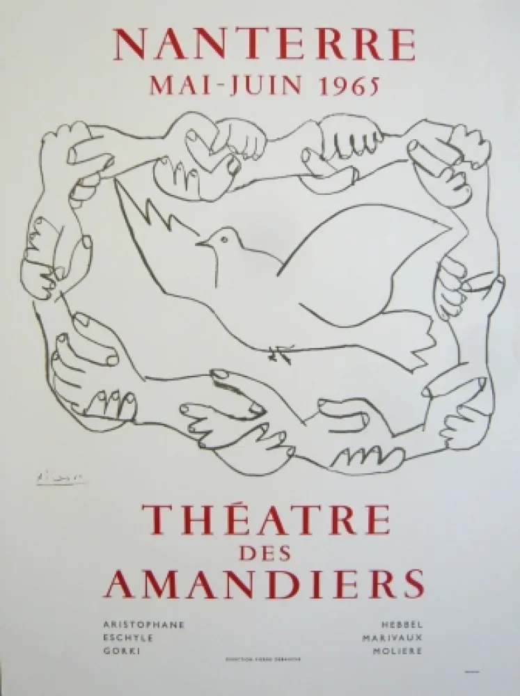 海报 Picasso - Affiche théâtre des Amandiers