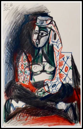 石版画 Picasso (After) - CARNET DE CALIFORNIE VII