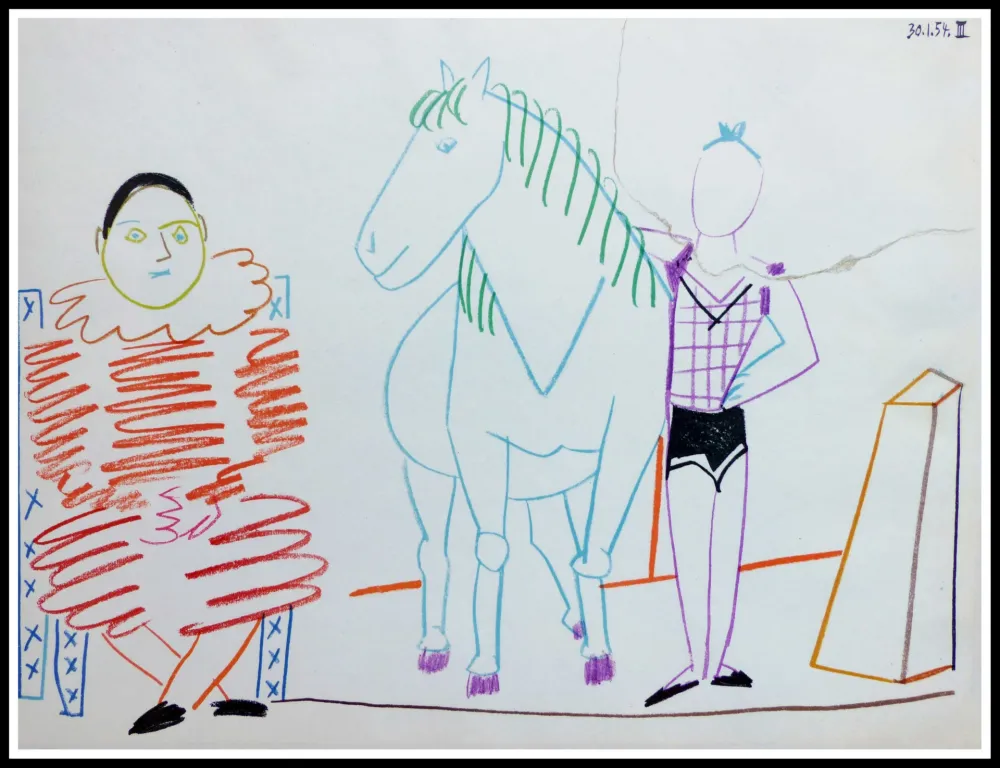 石版画 Picasso (After) - DESSINS DE VALLAURIS IV