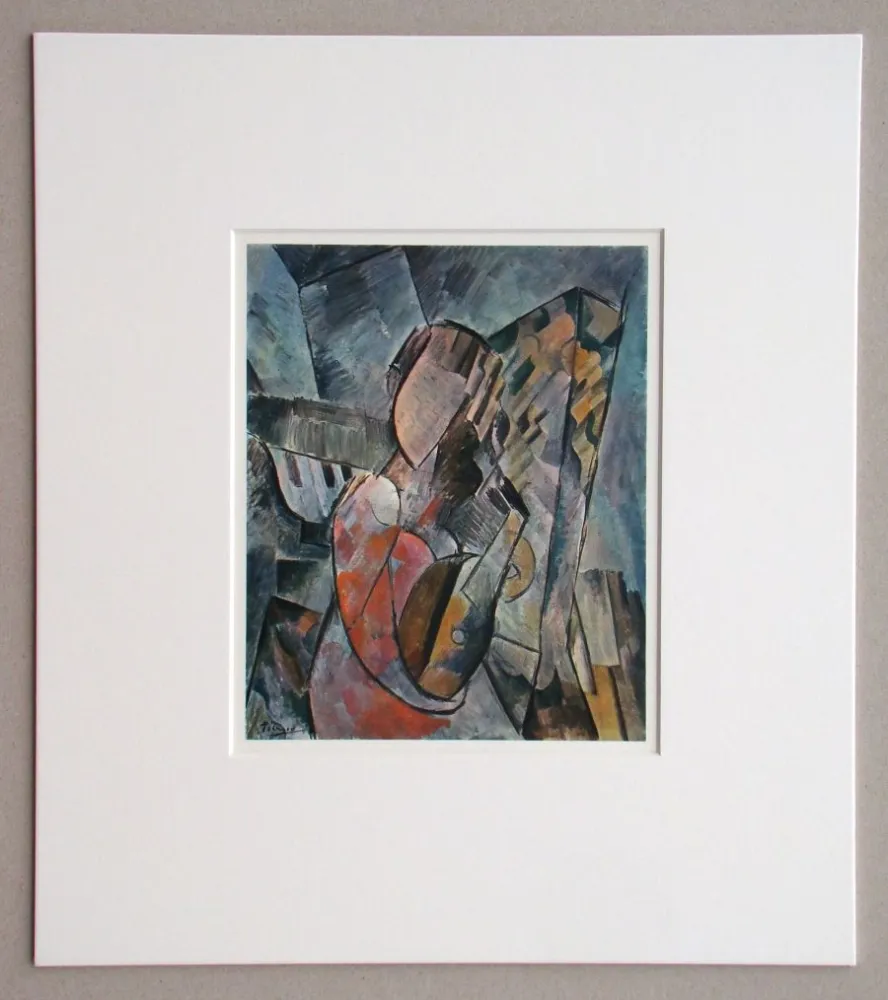 照相凹版 Picasso (After) - Femme à la guitare, 1909