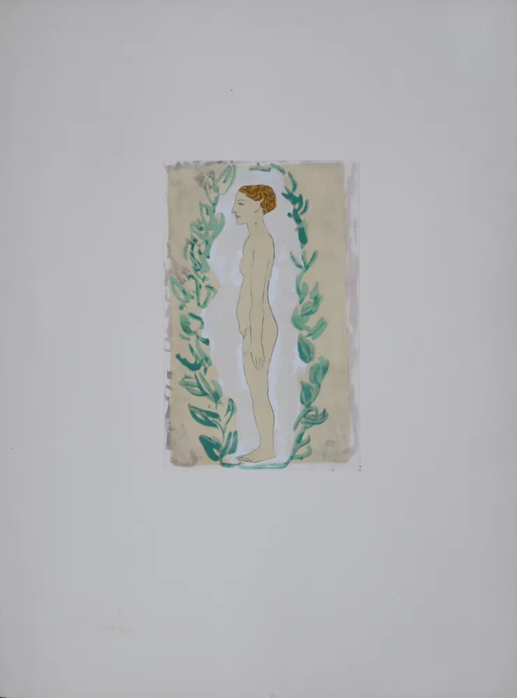 镂版印刷 Picasso (After) - Femme nue debout, 1962