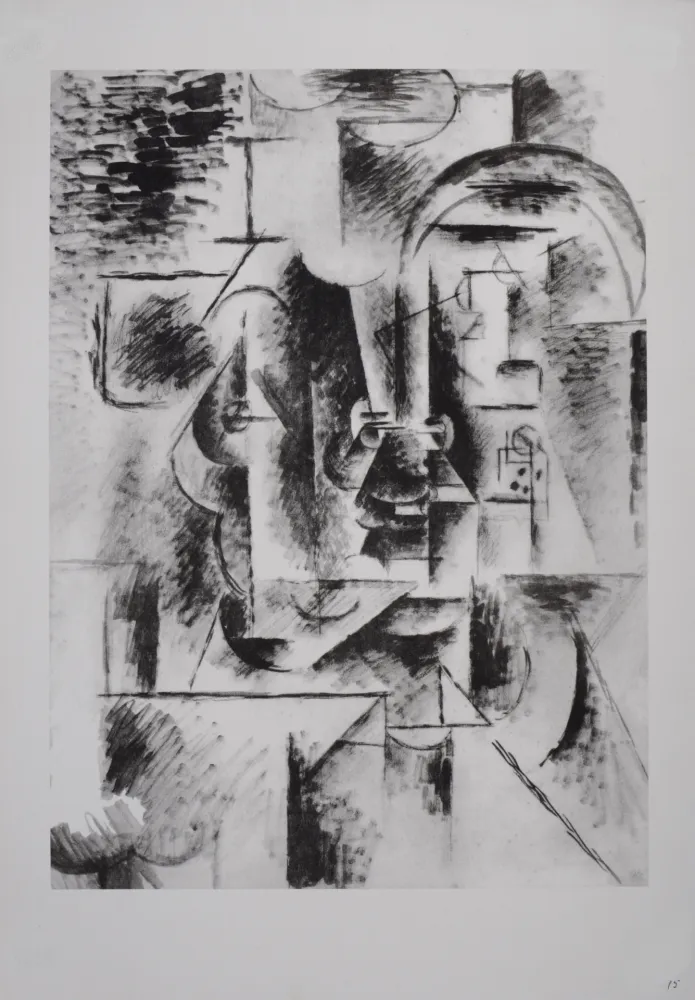 石版画 Picasso (After) - Homme à la pipe, 1946
