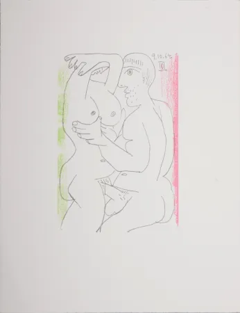 石版画 Picasso (After) - Le Goût du Bonheur (W), 1970