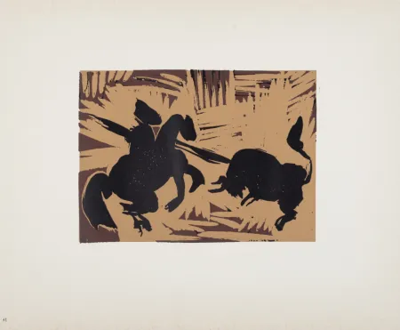 油毡版画 Picasso (After) - Pique, 1962