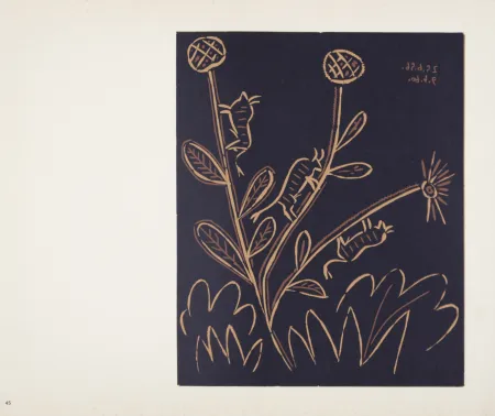 油毡版画 Picasso (After) - Plante aux Toritos, 1962