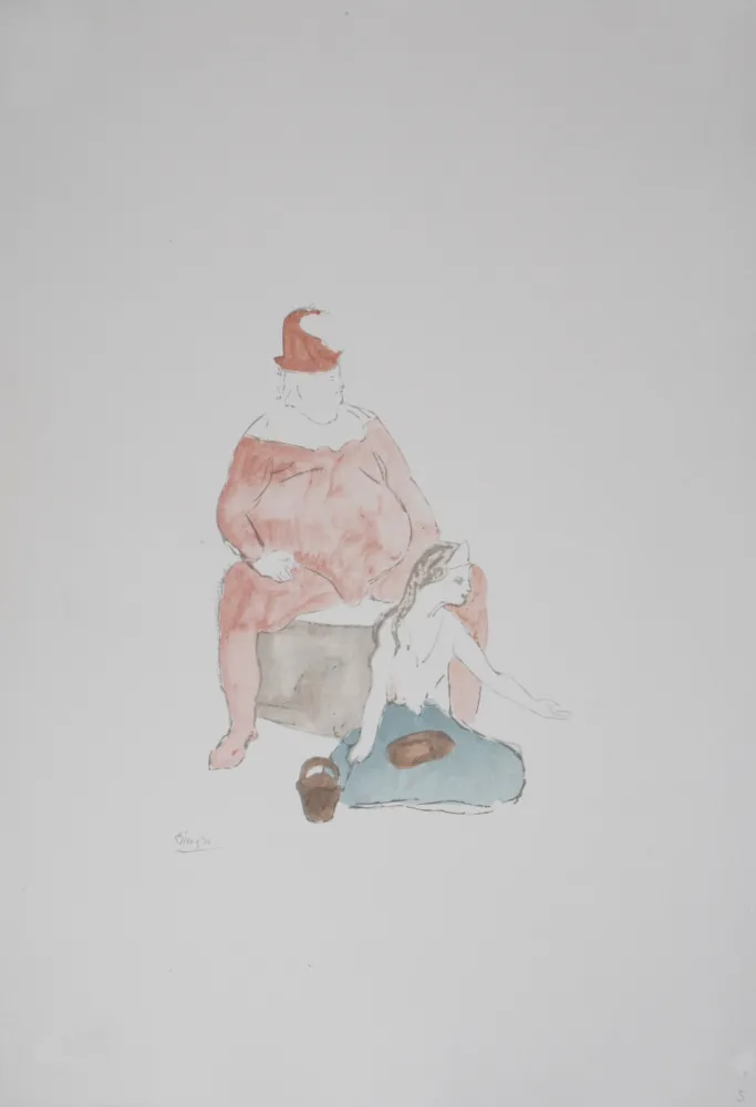 石版画 Picasso (After) - Saltimbanque, 1946