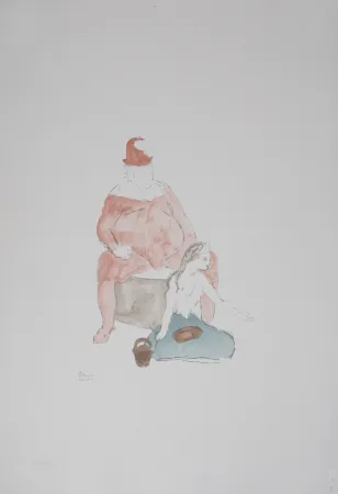 石版画 Picasso (After) - Saltimbanque, 1946