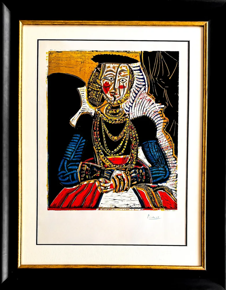 石版画 Picasso - Buste de Femme d’après Cranach le Jeune