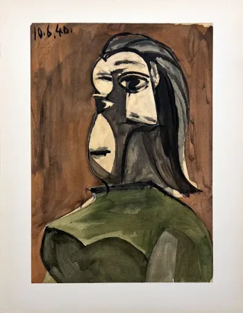 镂版印刷 Picasso - Buste de femme (DORA MAAR) 10.6.40.