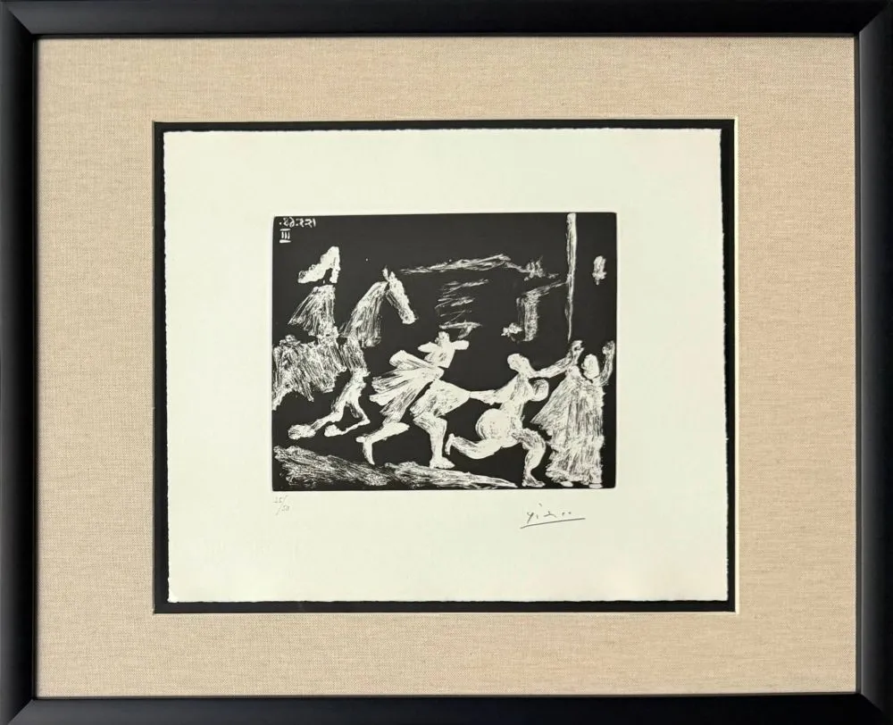 蚀刻飞尘法 Picasso - Cape and Sword: Pusuit II, from 347 Suite