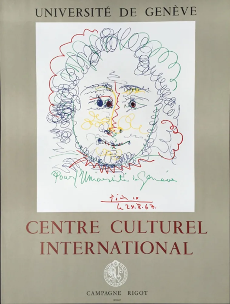 石版画 Picasso - Centre Culturel International - GENEVE
