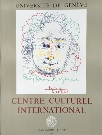 石版画 Picasso - Centre Culturel International - GENEVE