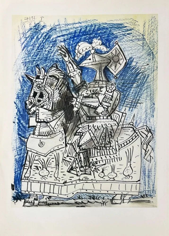 石版画 Picasso - Chevalier