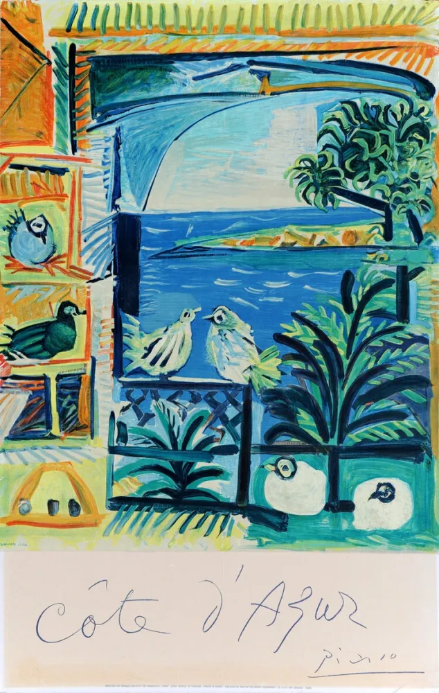 海报 Picasso - Côte d'Azur