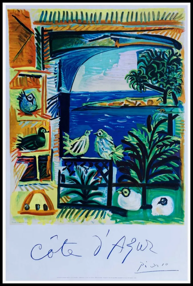 石版画 Picasso - COTE D'AZUR