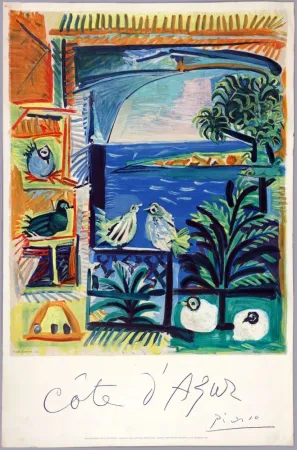 石版画 Picasso - CÔTE D'AZUR (1961)