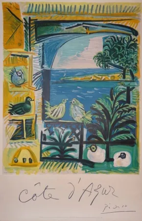 石版画 Picasso - Côte d'Azur