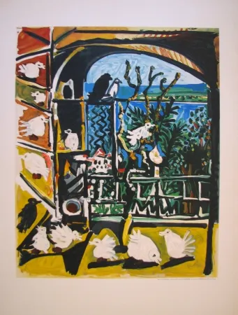 石版画 Picasso - Côte d’Azur (After)