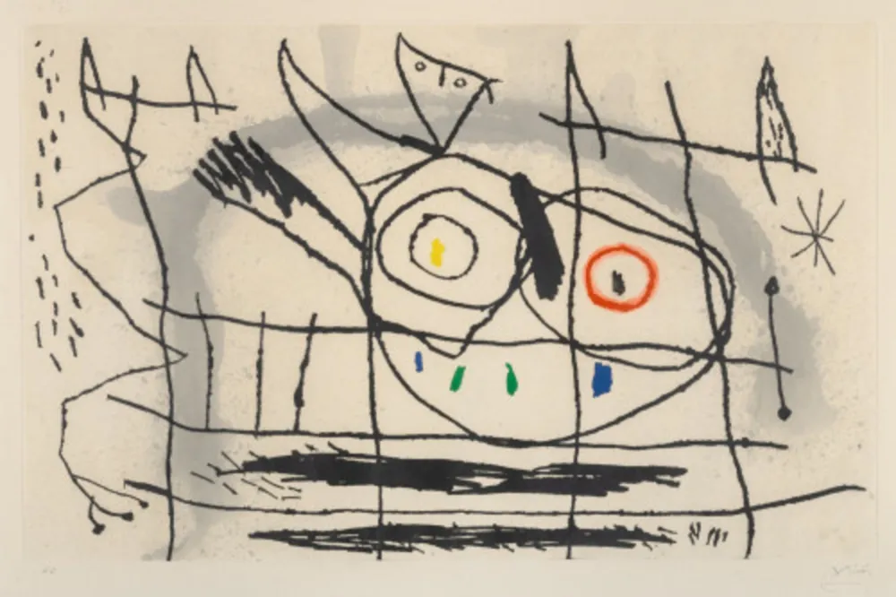 蚀刻飞尘法 Picasso - Couple d'Oiseaux II