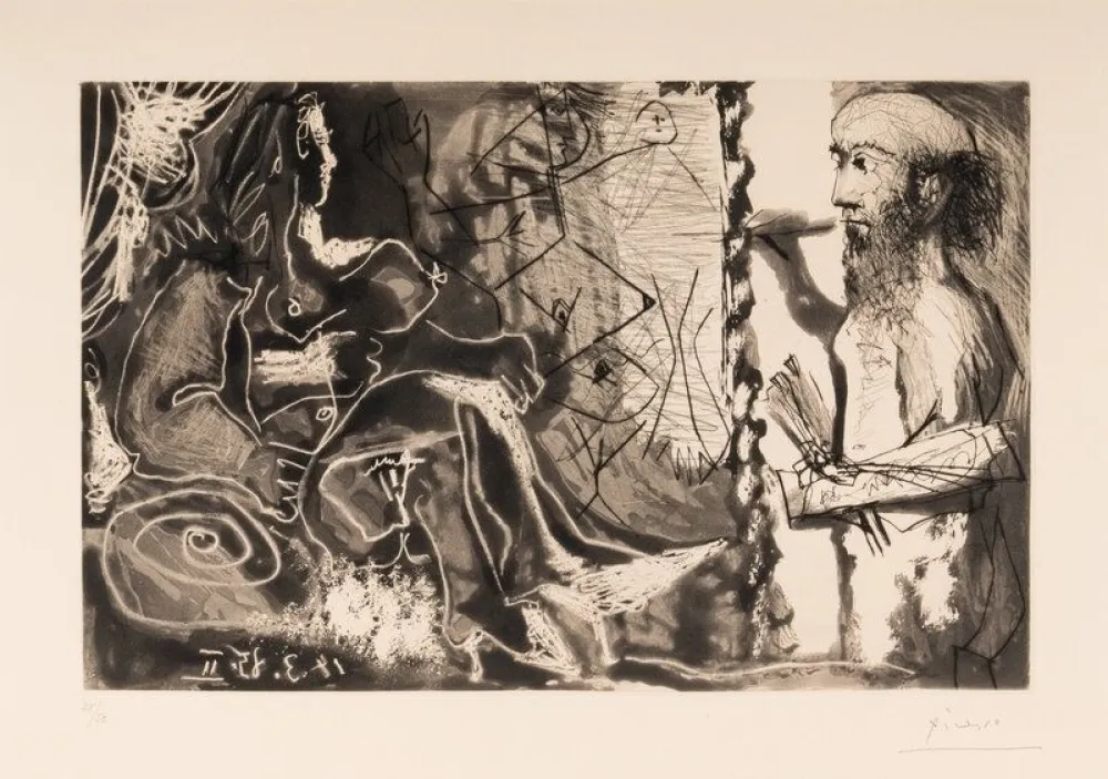 蚀刻飞尘法 Picasso - Dans l'Atelier