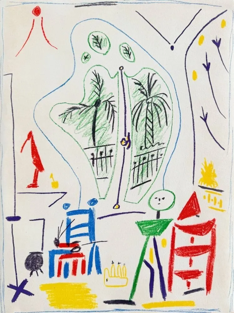 石版画 Picasso - Dans l'Atelier de Picasso