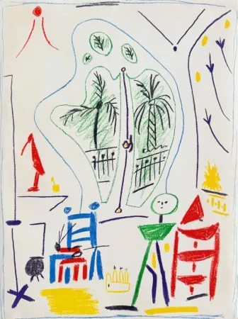 石版画 Picasso - Dans l'Atelier de Picasso