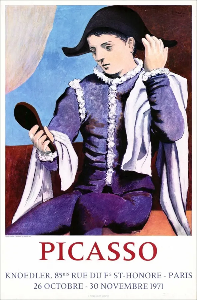 海报 Picasso - (d'après). Affiche : Galerie Knoedler. « PICASSO » Octobre-Novembre 1971