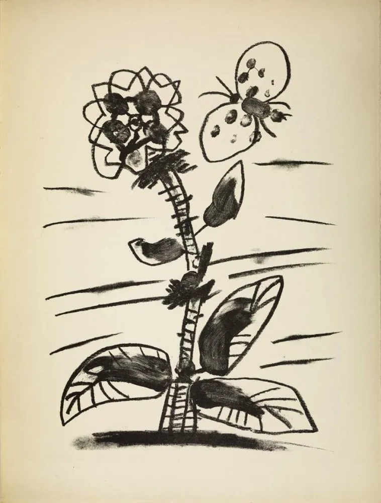 石版画 Picasso - De mémoir d'homme, Planche IV