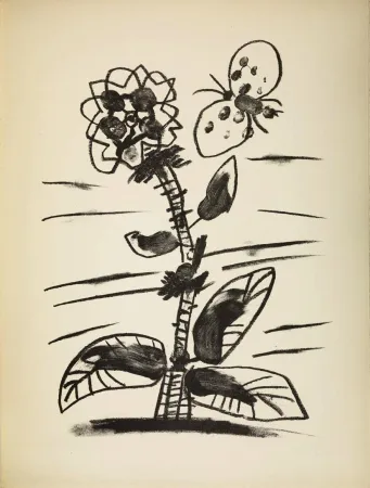 石版画 Picasso - De mémoir d'homme, Planche IV