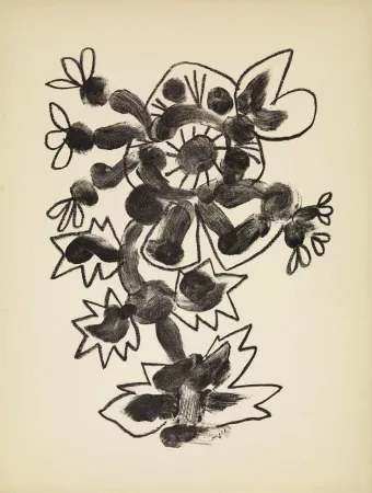 石版画 Picasso - De mémoir d'homme, Planche VI
