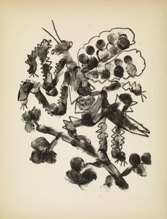 石版画 Picasso - De mémoir d'homme, Planche VII