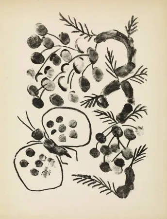 石版画 Picasso - De mémoir d'homme, Planche VIII