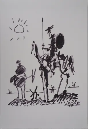 石版画 Picasso - Don Quichotte
