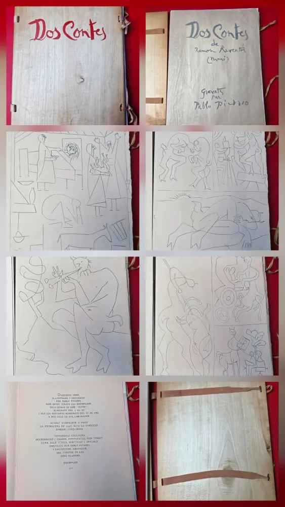 蚀刻版画 Picasso - Dos Contes -Reventos 