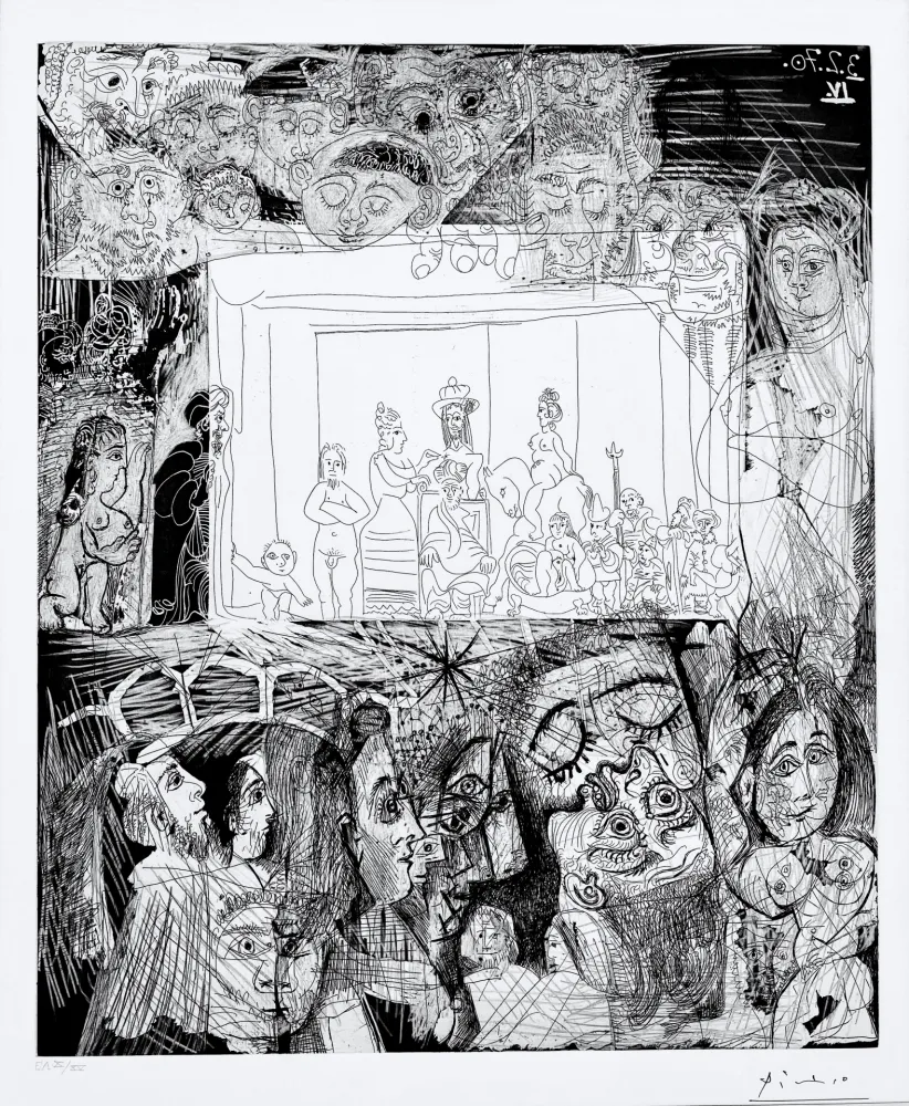 飞尘腐蚀法 Picasso - Ecce Homo, d'Apres Picasso