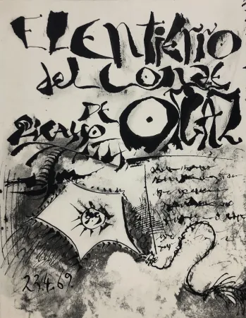 蚀刻版画 Picasso - El entierro del Conde Orgaz