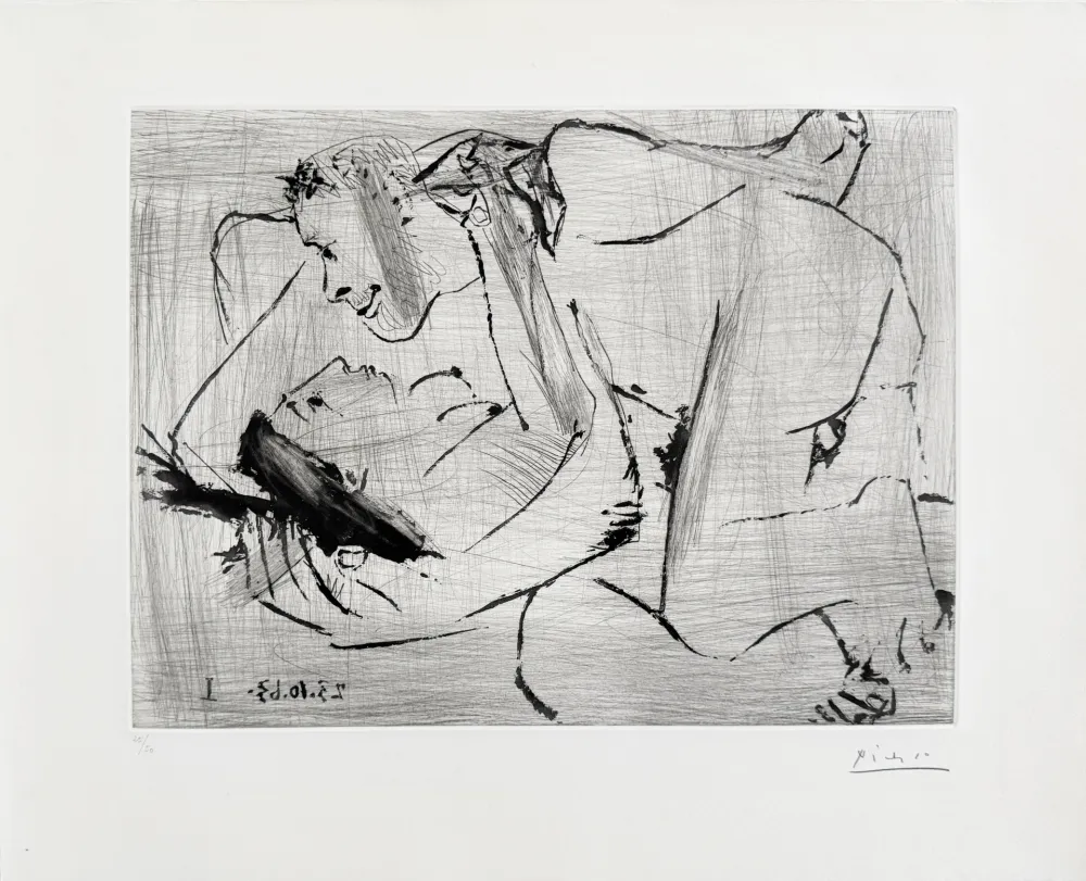 蚀刻版画 Picasso - Étreinte VI (Embrace VI)